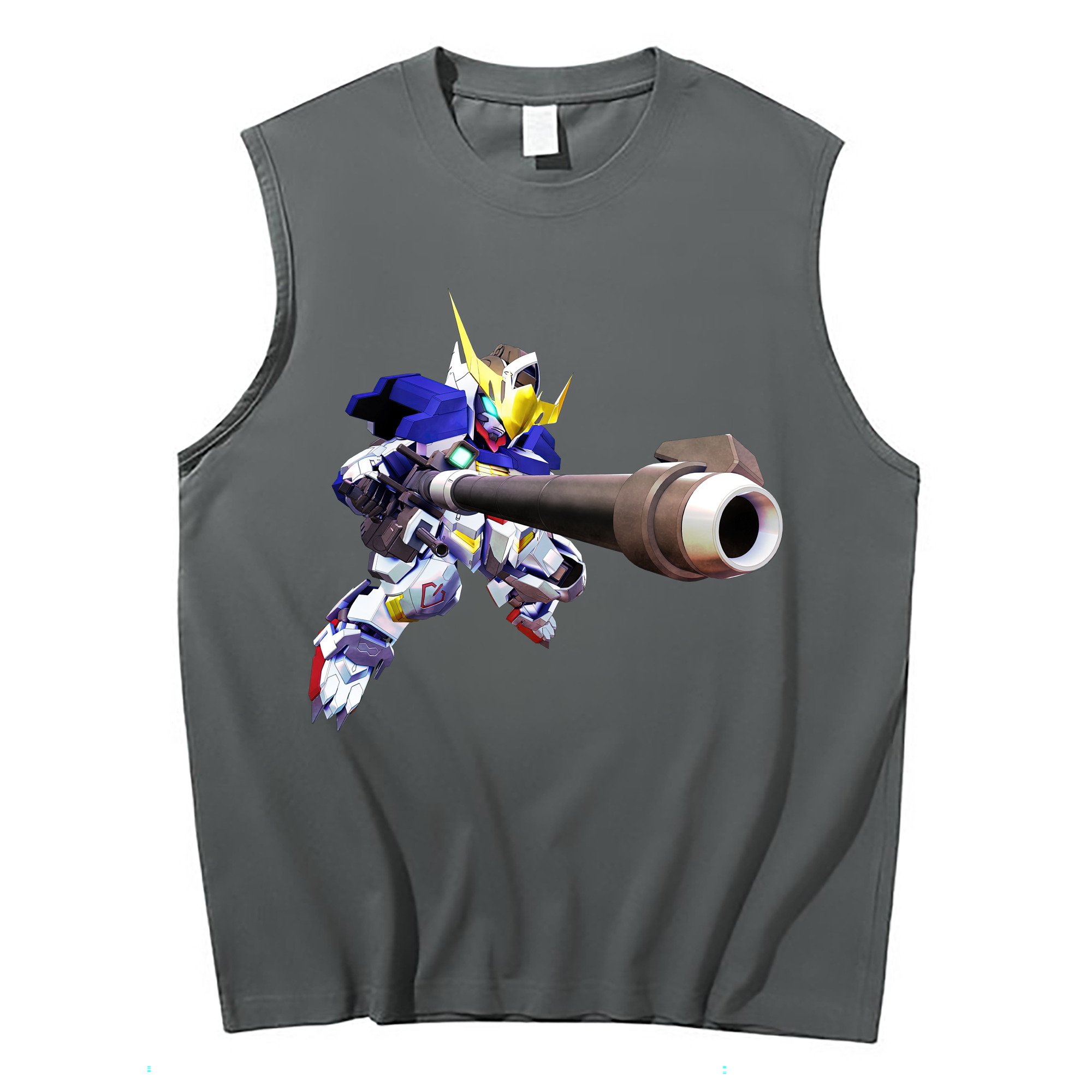 （画像用） 機動戦士ガンダム Mobile Suit Gundam コットン100％タンクトップ（フロントプリント）